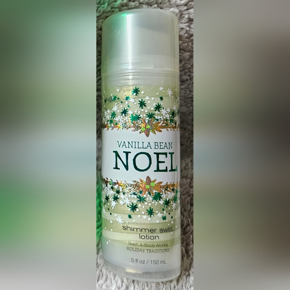 Bath & Body Works Vanilla Bean Noel Shimmer Lotion New